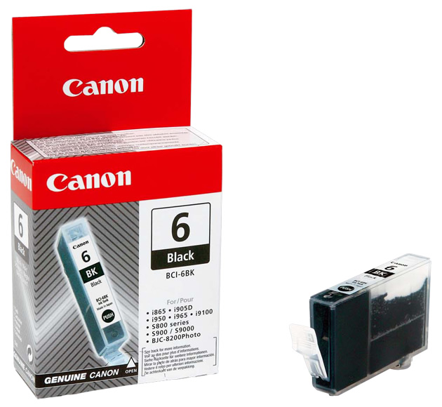 Картриджи для струйных принтеров Canon BCI-6BK Черный Canon BCI-6BK